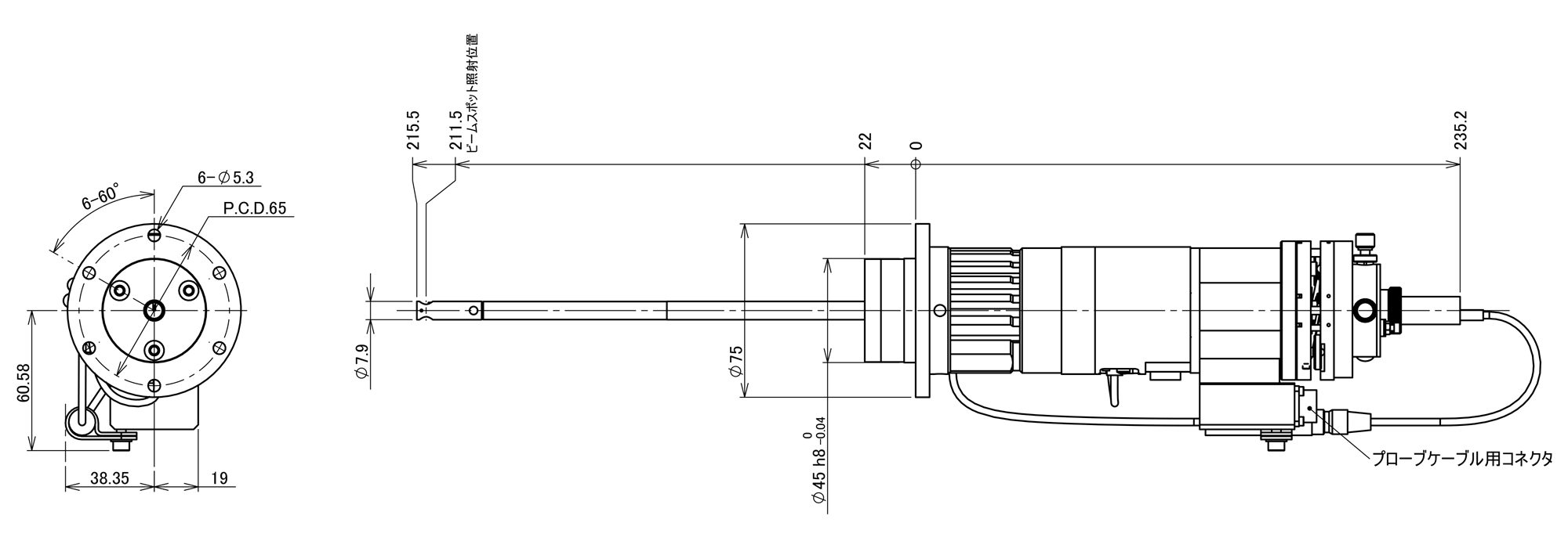 ANALYZER3 φ8の図面