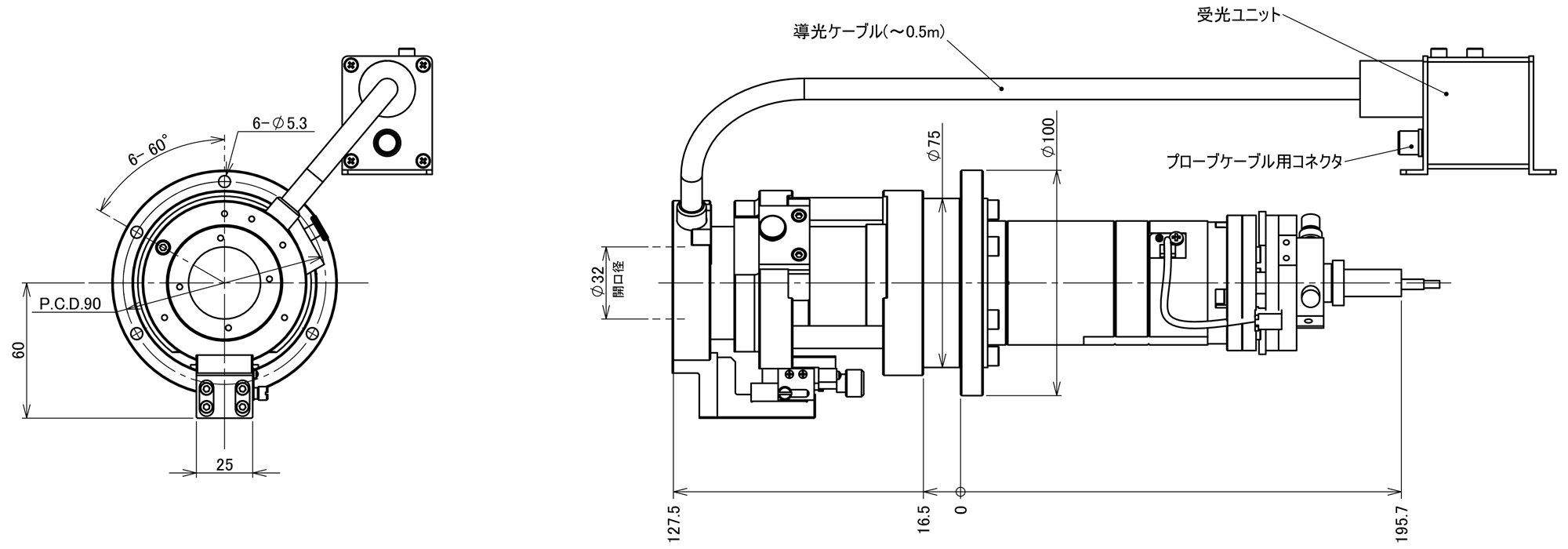 ANALYZER3 LSRA(外径用)の図面