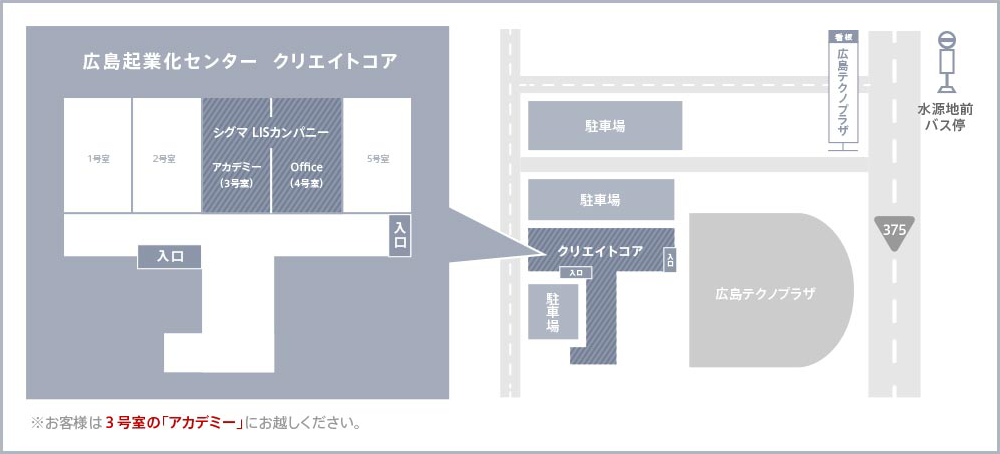 開催場所の案内図